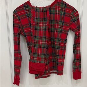Old Navy Red and Green Plaid Holiday Pajamas